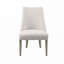 Ensemble de chaises de salle à manger rembourrées en polyester avec dossier rembourré, pieds en bois