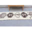 Tapis turc vintage en laine Herki avec motif tribal brun pour les espaces de cuisine ou de couloir