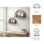 Étagère murale décorative arquée en bois et métal pour décoration intérieure-1156470338