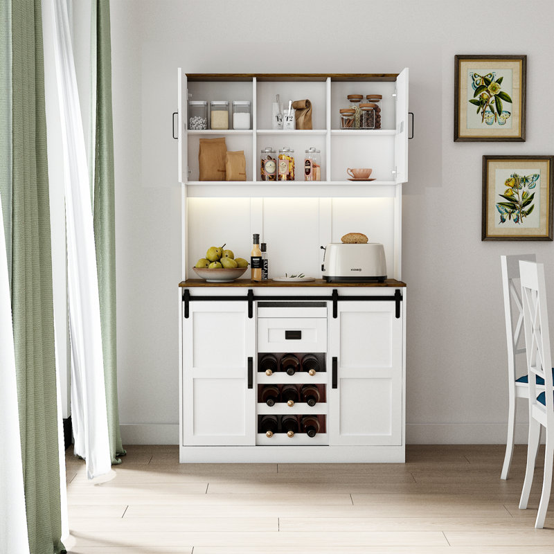 Garde-manger 72 "avec tablette pour micro-ondes