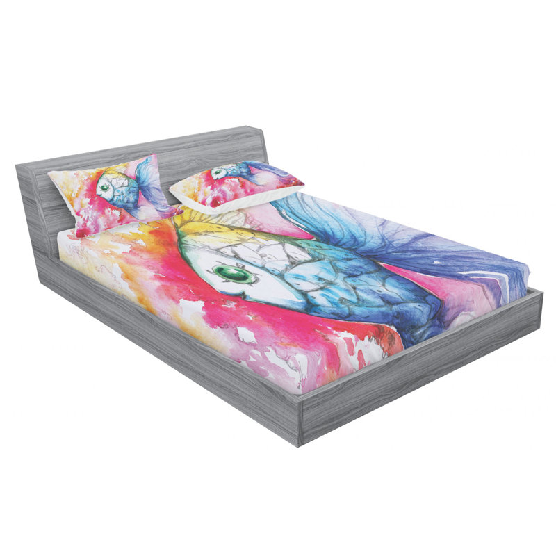 Microfiber Sheet Set, Queen Sheet Set with Fitted Sheet