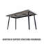 55,25 à 70,87 po, table de salle à manger moderne extensible en bois aggloméré pour 4 à 6 personnes, style industriel médiéval