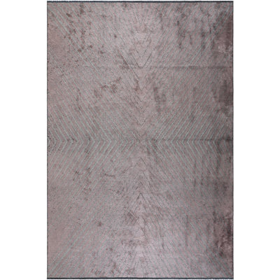 Tapis gris argenté / lilas Rapture