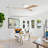 52" Flush Mount Solid Wood Blades Ceiling Fan With Lights Remote Control,Quiet Dc Motor, 6 Speed ,Reversible Ceiling Fan For Patio Living Room, Bedroom, Office,Indoor.-1438684126-1438684124