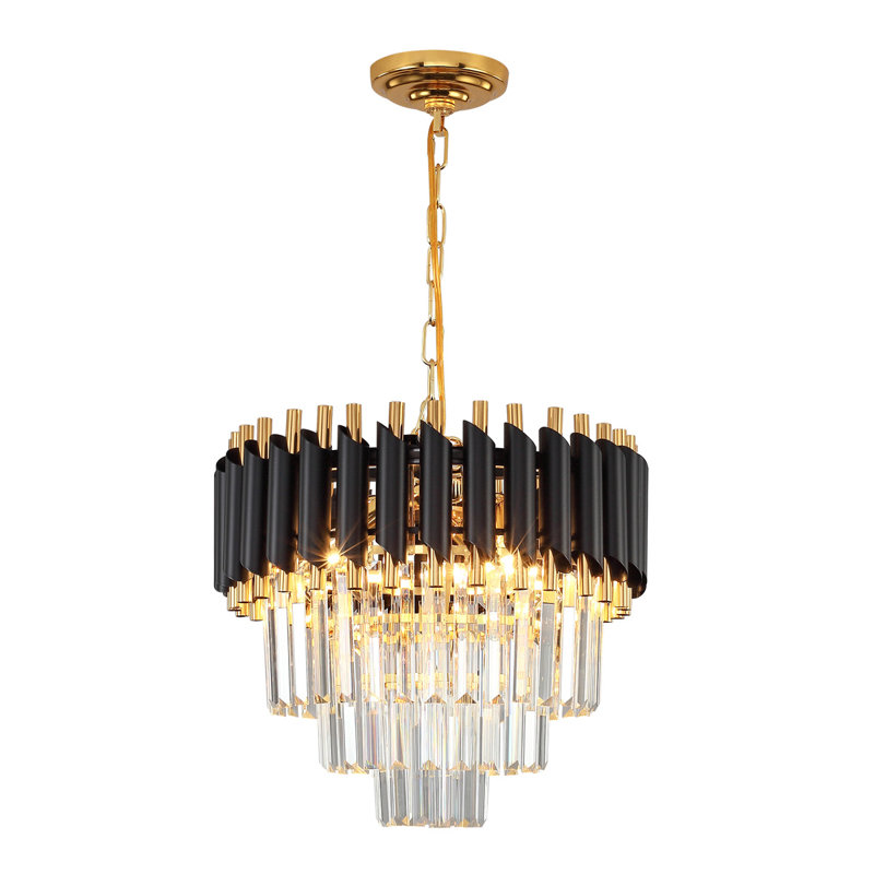 Annejet 4 - Light Chandelier, Black/Gold