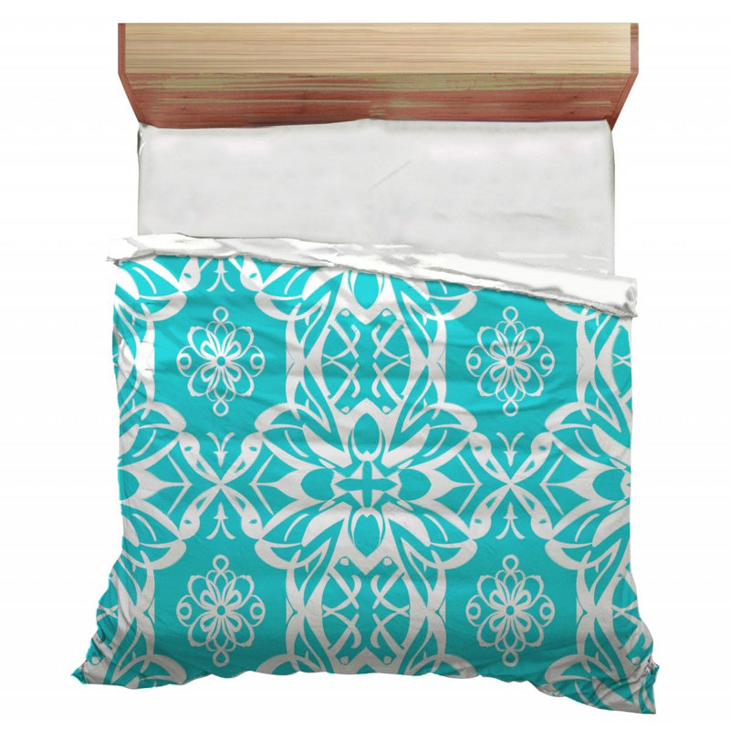 Floral Pattern Microfiber / Polyester Comforter, King Comforter