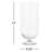 Perry And Grey Glass Ribbed Candle Holder With Elevated Base-1714852045
