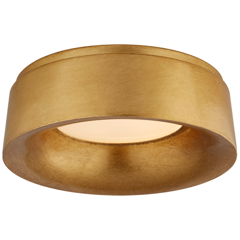 Barbara Barry Halo Flush Mount, Gild, 4.5" H x 17.5" W x 17.5" D