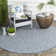 Tapis intérieur / extérieur bleu marine / gris Aevry