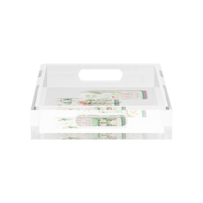 Rectangle Abstract Decorative Tray