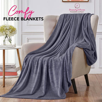 Personalized Soft and Cozy Blanket for Couples - Gifts Black - 60x80 Inches