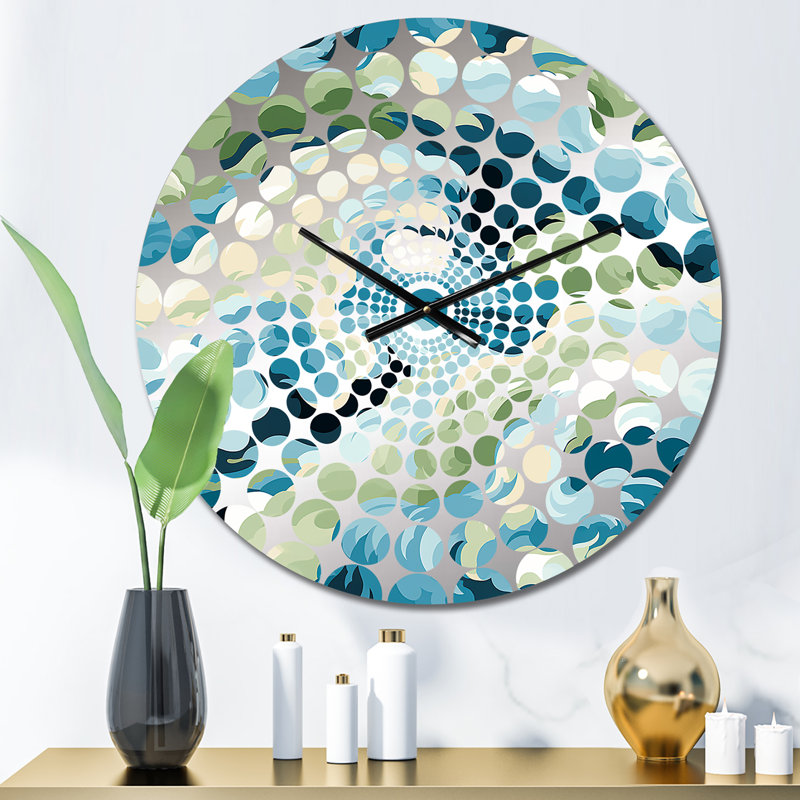 Coastal Concealment Flow - Abstract Wall Clock, Small