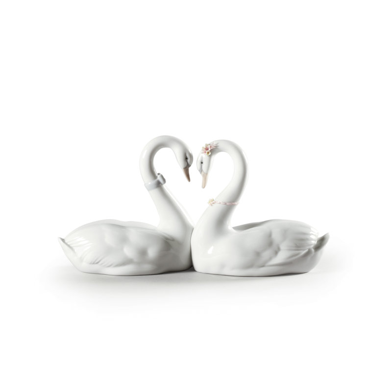 Figurine Endless Love Swans, Blanc