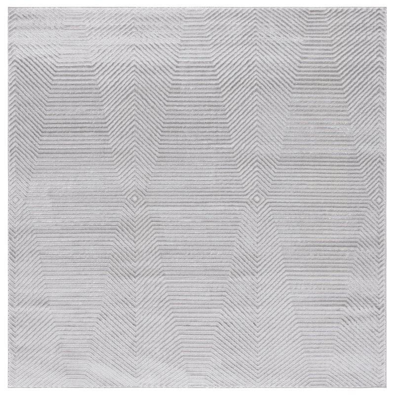 Aryk Performance Abstract Rug, Square 6'7"