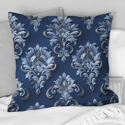 Glamour Damask - Glam Throw Pillow