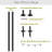 Bistro String Light Poles & 50ft of String Lights