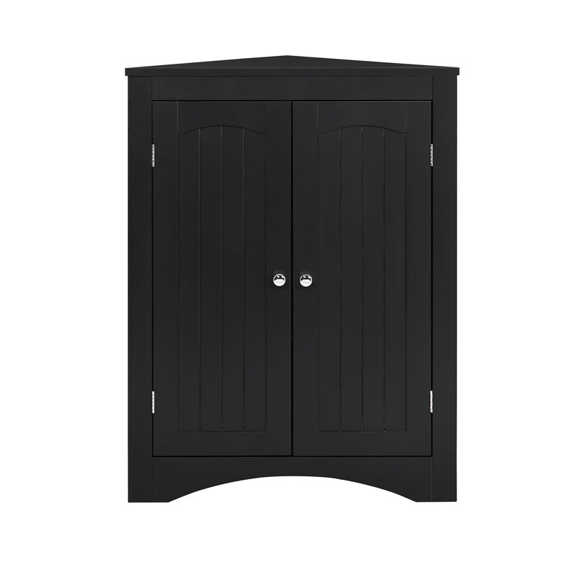Sideboard Cabinet,Corner Cabinet,Bathroom Floor Corner Cabinet With Doors And Shelves, Kitchen, Living Room,Free Standing Storage Cabinet For Bathroom