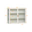 Armoire polyvalente en verre et métal de style minimaliste moderne pour divers décors