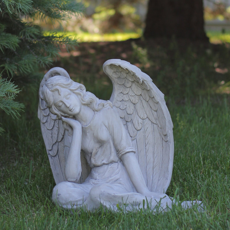 Statue de jardin grise 17 po