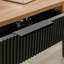 Bureau en L, finition brune