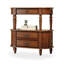 Console rétro vintage avec 3 tiroirs et tablette ouverte-1353914685