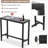 Outdoor Bar Table, Patio Counter Height Bar Table, 55" Rectangle Bar Tables For Patio, Garden, Yard, Balcony, Poolside (black)-619977636-619977638