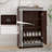 Elegant Decor Mirrored Cabinet With Silver Edging, Double Door Storage For Entryway And Shoe Organization