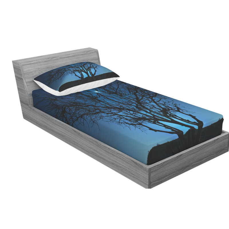 Microfiber Sheet Set, Twin Sheet Set with Fitted Sheet