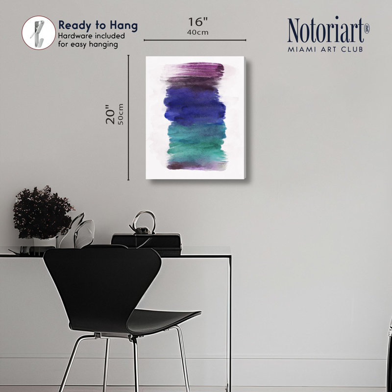 «Sour Candy aquarelle» par Notoriart, H 16 po x l 20 po, Toile tendue avec châssis