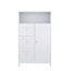Armoire de rangement pour salle de bain avec 3 tiroirs et 1 porte - blanc