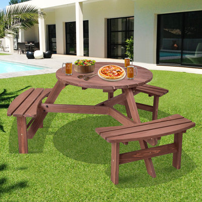 Ensemble de table de pique-nique 6 personnes