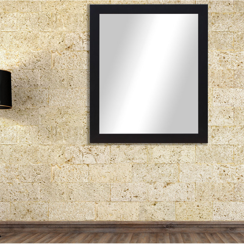 Miroir d'appoint Miami, 32 po, 30 po, Noir