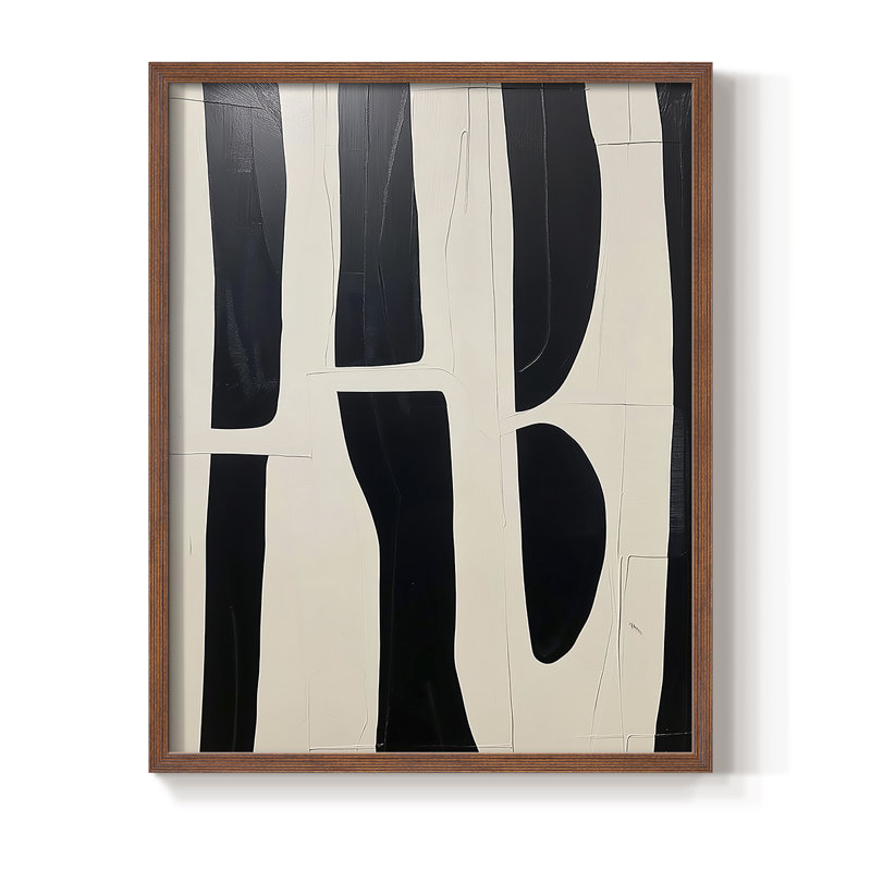 "ABSTRACT Series DCXC" par J Paul, H 29 po x l 23 po, Noyer