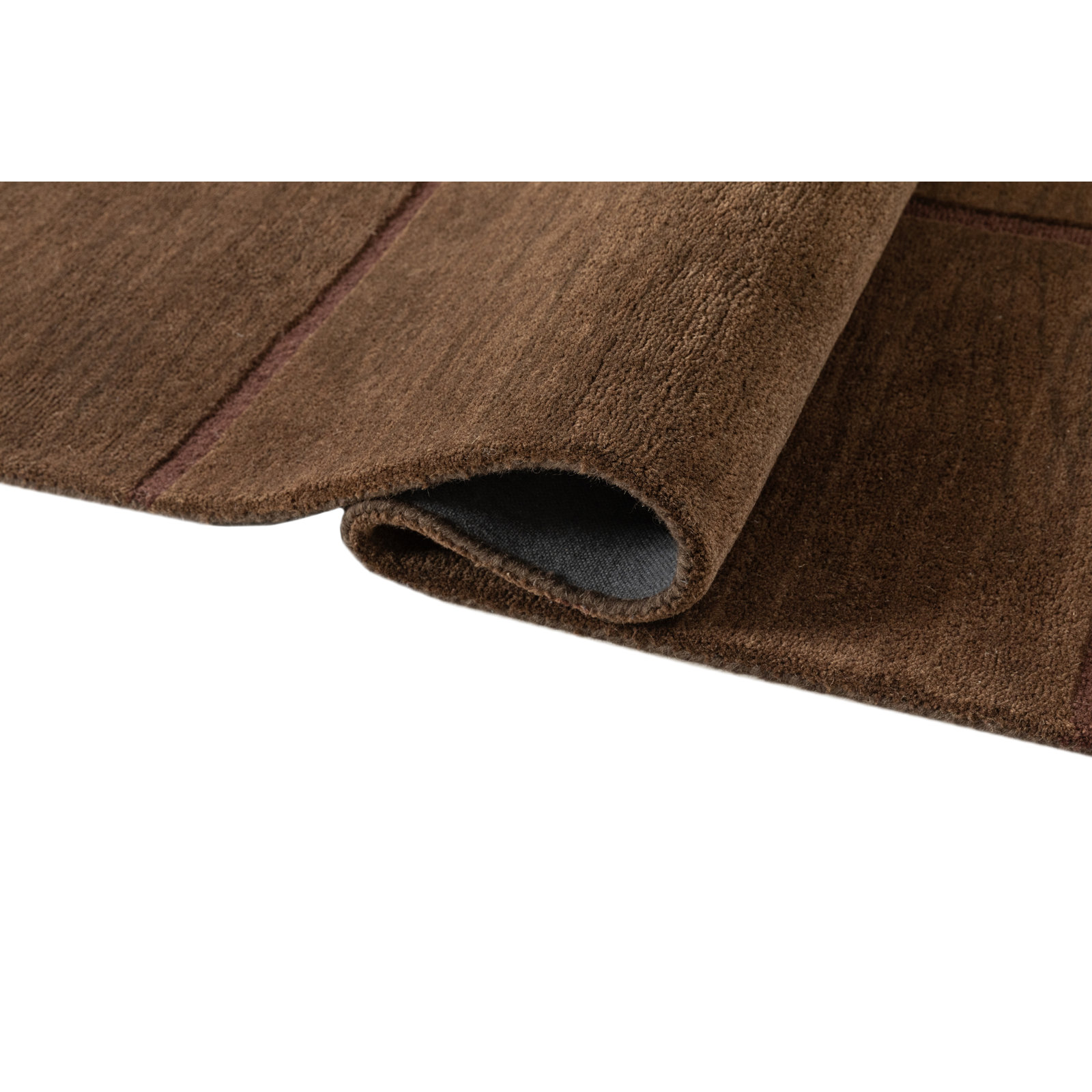 Hand-Tufted Wool Rug, Brown, 5'x8'