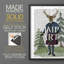Scottish Deer Laird Tam OShunter, complet, reproduction d'art encadrée - bois massif-1517064599-1517064594