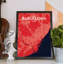 Barcelona City Map - No Frame Print-455405906