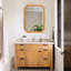 Miroir de pharmacie mural de 31,5 po de hauteur avec cadre en bois et rangement pour la salle de bain Élégante conception de perles, utilitaire durable, armoire de routine à installation rapide avec garniture unique de 24,41 po de profondeur