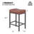 Backless Bar Stools Counter Stools With Footrest-150640072-150640077