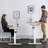 Dayesha Adjustable Metal Base Standing Desk-578779108