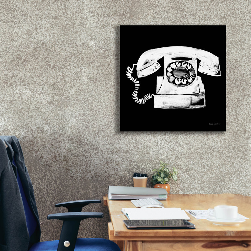 "Epic Graffiti" Call Me "par Mercedes Lopez, art mural sur toile Charro, H 26 po x l 26 po x P 1,5 po