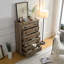 Commode moderne à 6 tiroirs, commodes pour la chambre à coucher, grande commode de rangement et vêtements de rangement - poignée facile à tirer, bordures texturées-1534722766
