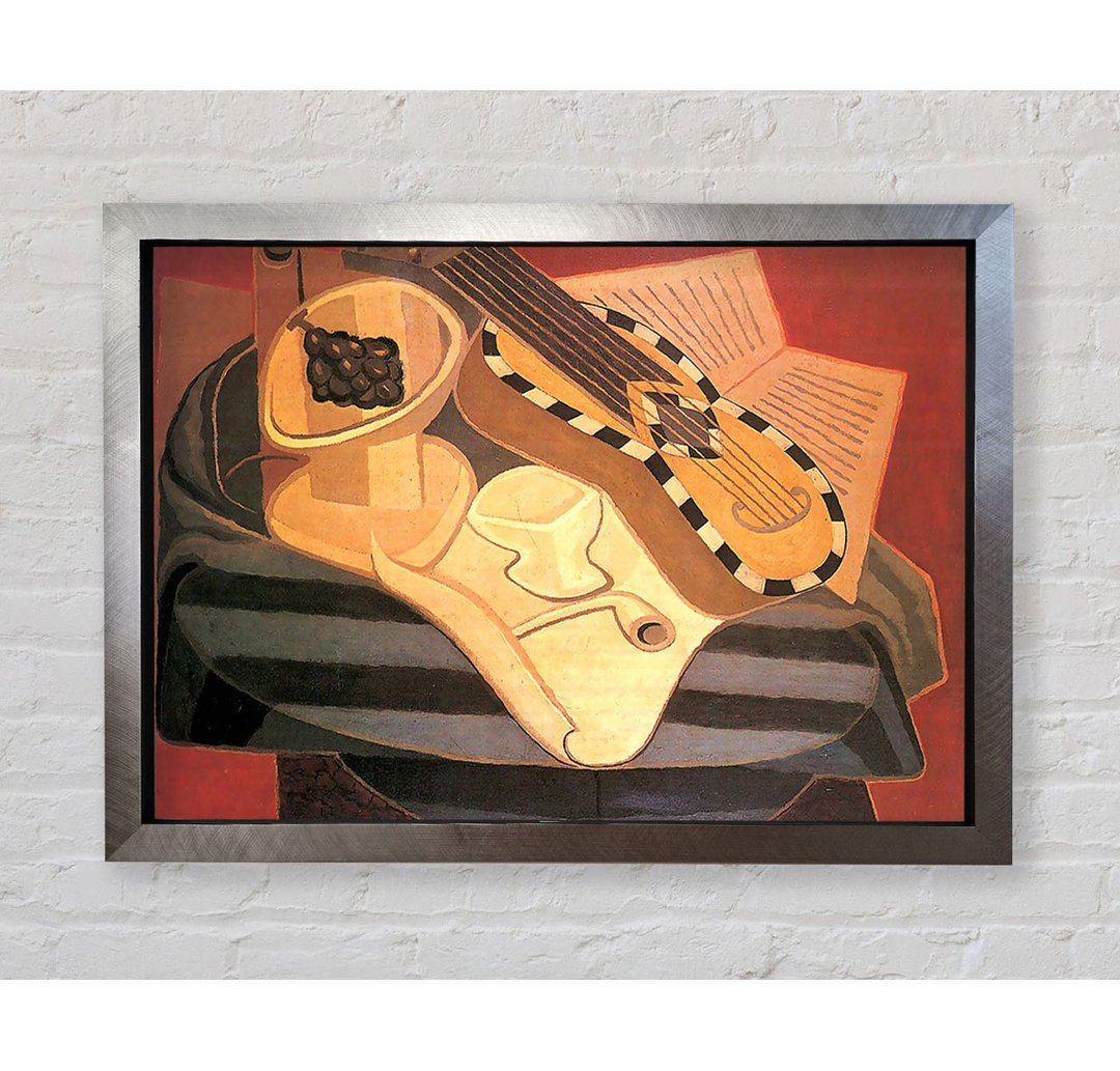 Juan Gris Gitarre mit Ornamenten - Einzelner Bilderrahmen Kunstdrucke