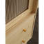 Simple Cream Style Sliding Door Accent Cabinet