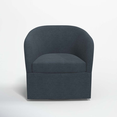 Lesia Upholstered Swivel Barrel Chair