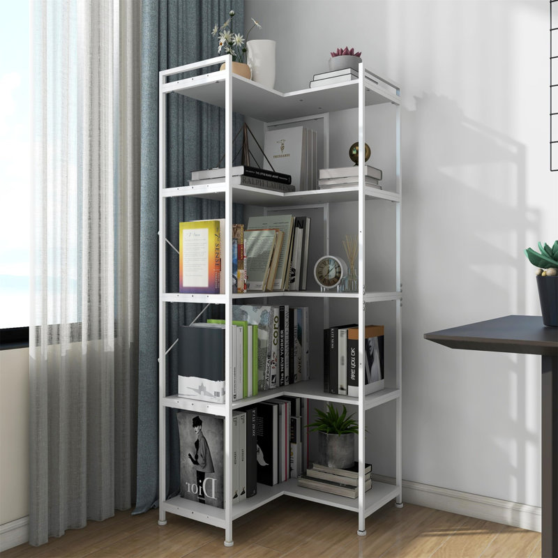 150cm H x 30cm W Iron Etagere Bookcase