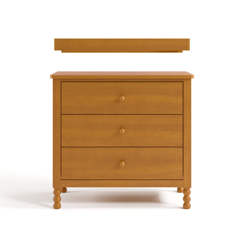 Rio 3 Drawer Chest With Changing Topper, Almond