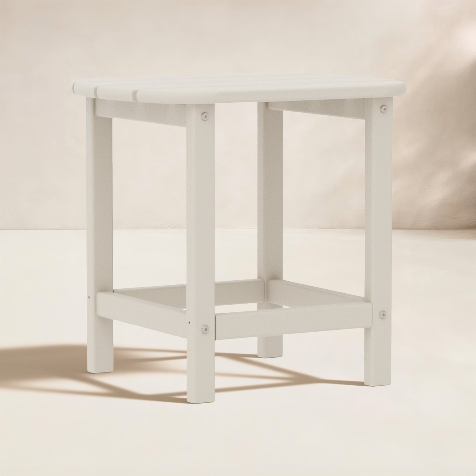 POLYWOOD® South Beach 15" Patio Side Table, Sand