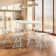 7 Pieces 2.6 FT Folding Round Table And Chair Set, Portable Commercial Card Dining Desk And Stools