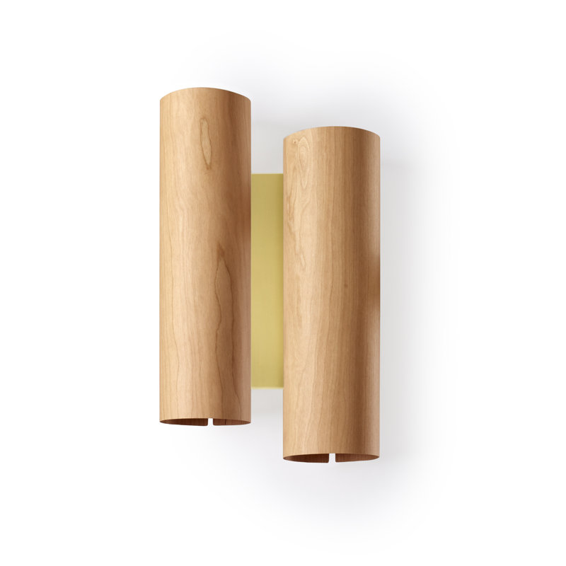 Black Note 2 - Light LED Flush Mounted Sconce, Ivory White, Gold, 3000K