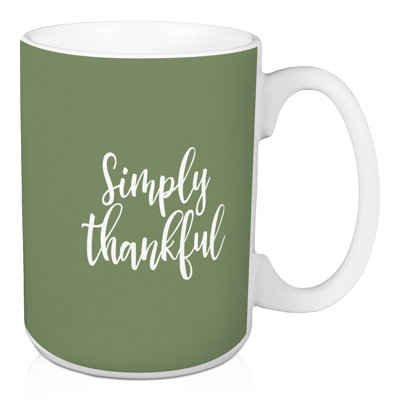 Grande tasse à café simplement heureusement Nunnally